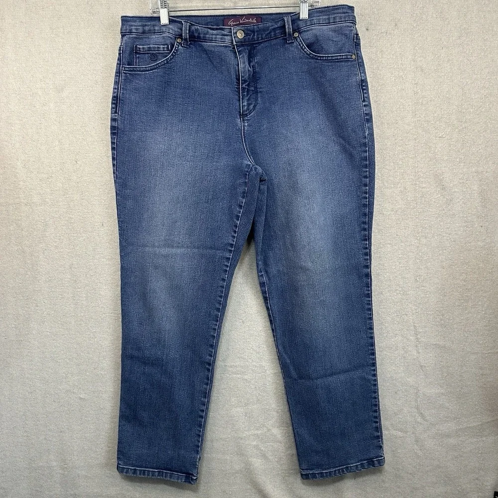 Gloria Vanderbilt Amanda Jeans Women's 16W Denim Stretch 2 Pairs - Picture 8 of 12